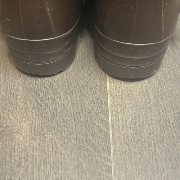 Santana Canada Waterproof Boots Cayley Suede / Rubber Brown Rain Boots Size 8 - Picture 4 of 16